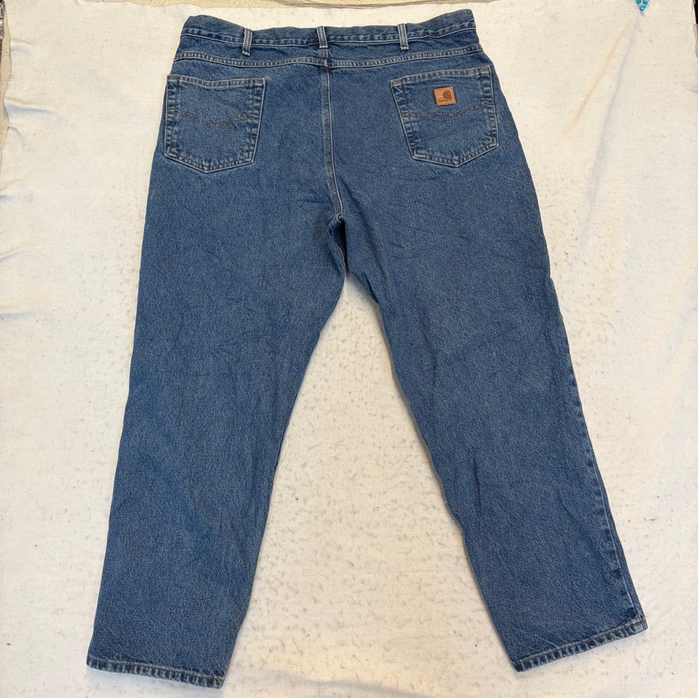 Carhartt B17 DST Relaxed Fit Jeans Mens 42x30 Blue Denim Workwear